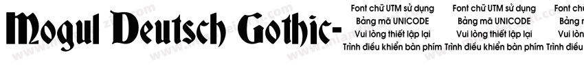 Mogul Deutsch Gothic字体转换